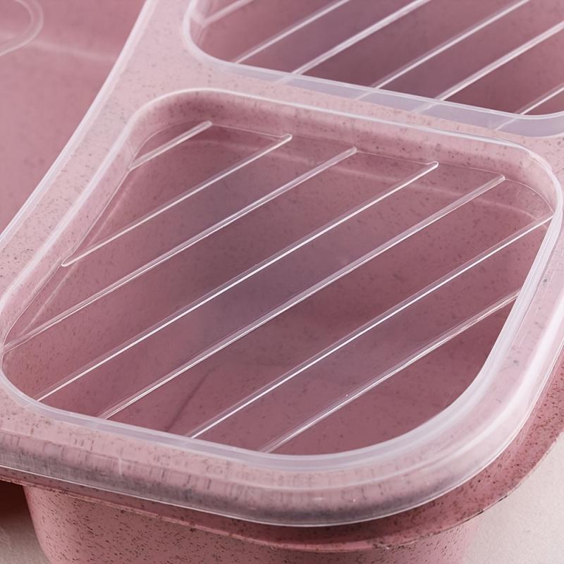 Wheat Straw Lunch Box - Divided Bento Box for Office - Leakproof Food Container