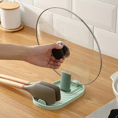 Kitchen Gadget Pot Lid Spoon Holder and Rest for Stove Top