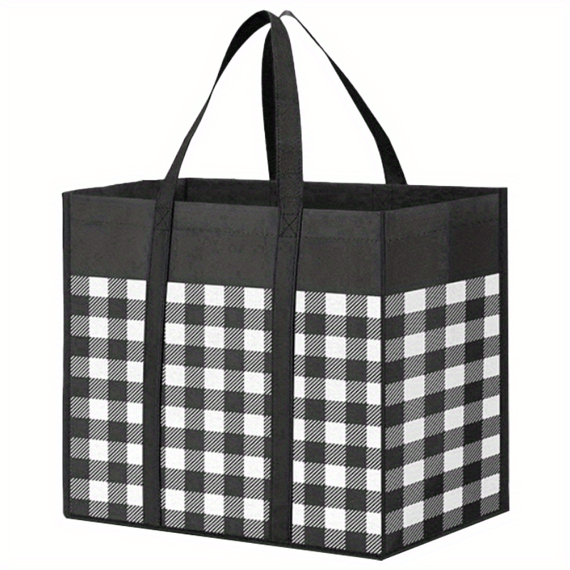 Thick Foldable Reusable Shopping Tote Bags Bulk With Reinforced Handles