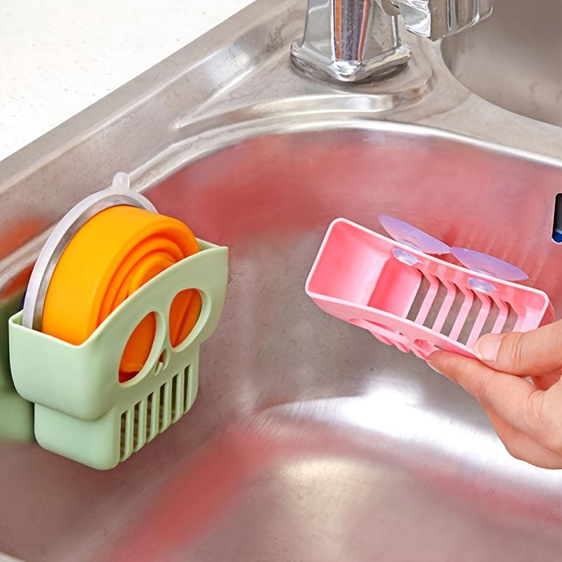 Sponge Rack with Suction Cups for Organized Kitchen Sink