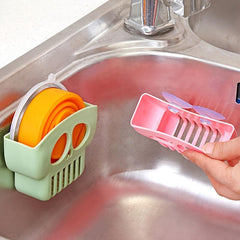 Sponge Rack with Suction Cups for Organized Kitchen Sink