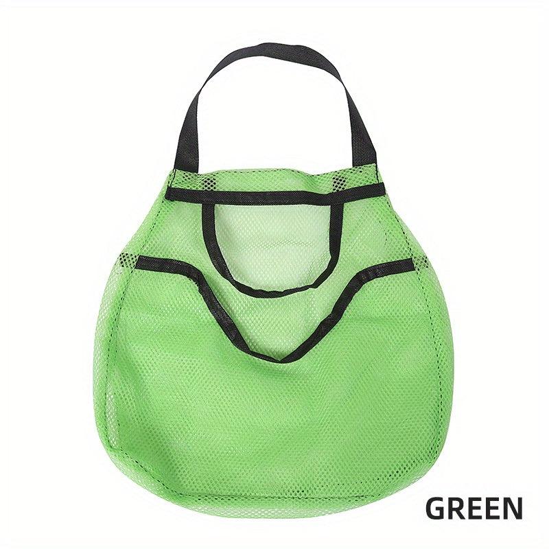 1pc Portable Double Layer Fruit Storage Mesh Bag For Kitchen