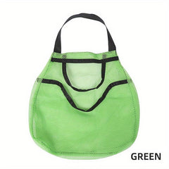 1pc Portable Double Layer Fruit Storage Mesh Bag For Kitchen