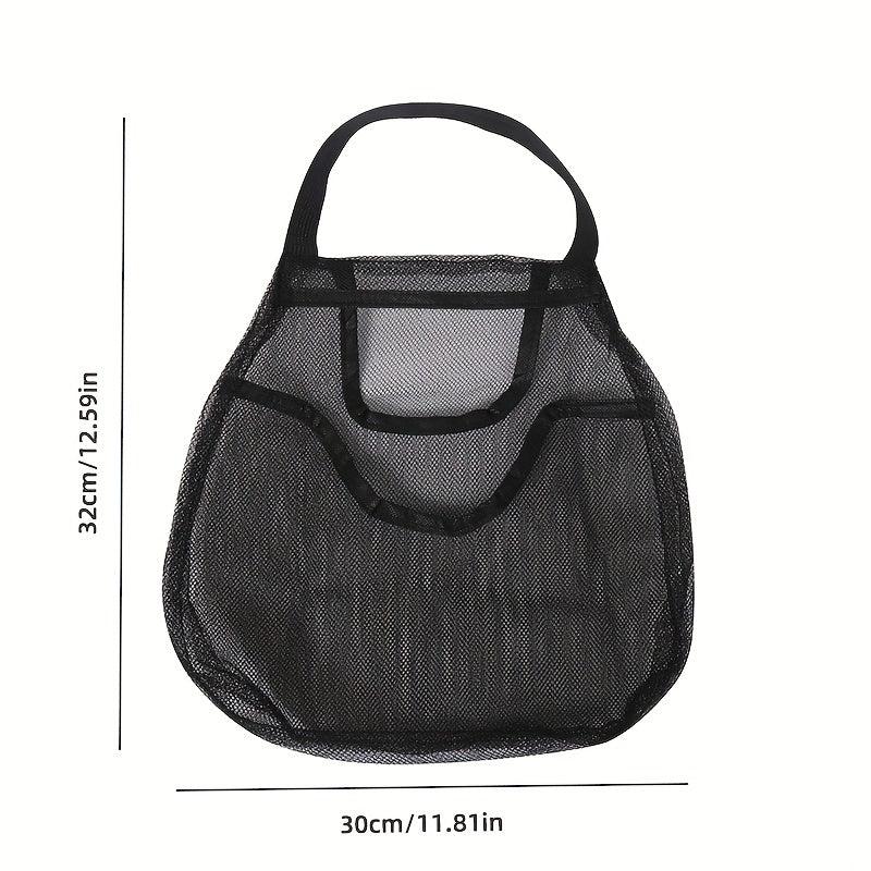 1pc Portable Double Layer Fruit Storage Mesh Bag For Kitchen