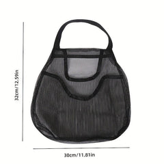 1pc Portable Double Layer Fruit Storage Mesh Bag For Kitchen