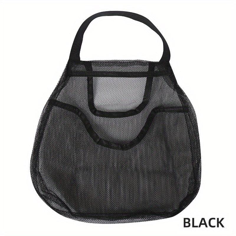 1pc Portable Double Layer Fruit Storage Mesh Bag For Kitchen