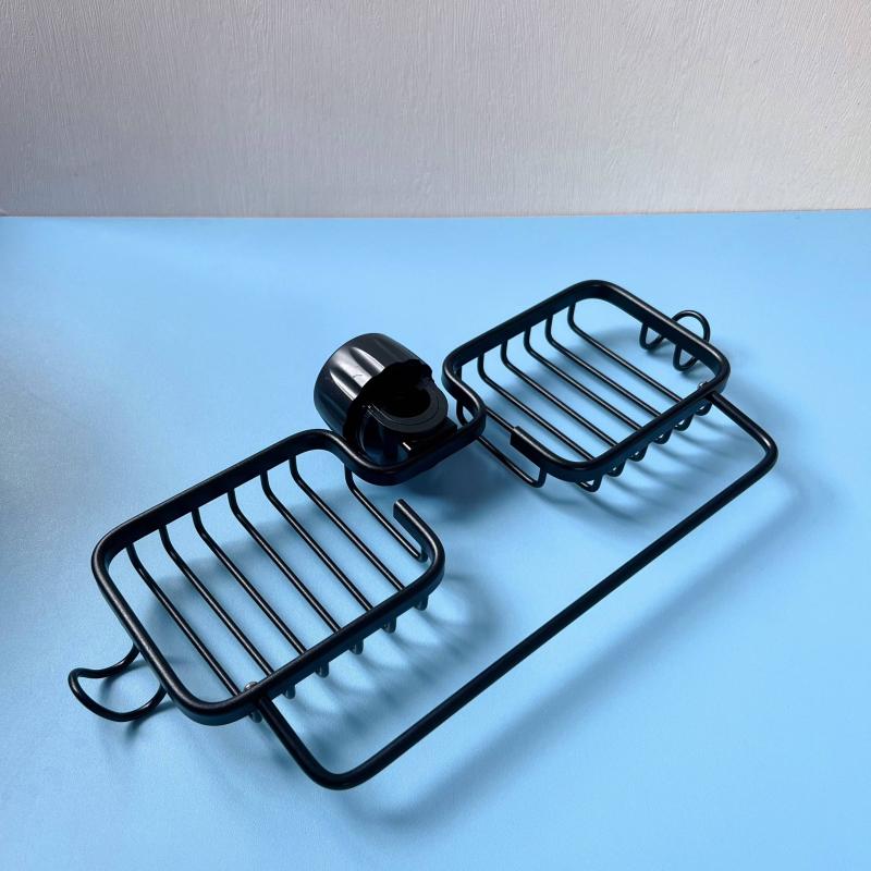 Purpose Faucet Sponge Holder with Hook Kitchen and Bathroom Organizer