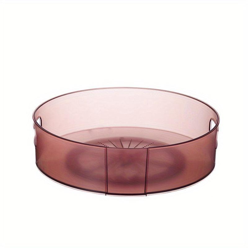 Large Capacity Rotatable Storage Tray With Handle Lazy Susan