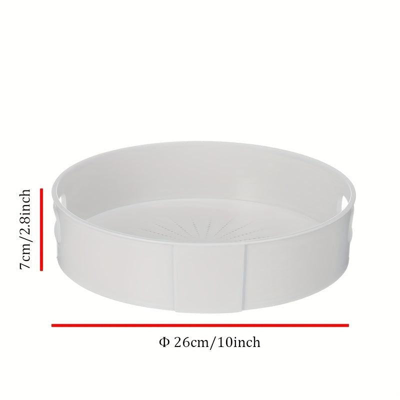 Large Capacity Rotatable Storage Tray With Handle Lazy Susan