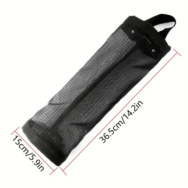 2pcs Mesh Hanging Garbage Bag Storage Bag Plastic Bag Holder Wall mounted