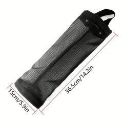 2pcs Mesh Hanging Garbage Bag Storage Bag Plastic Bag Holder Wall mounted