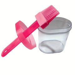 Silicone Bottle Brush Portable Barbecue Brush With Container