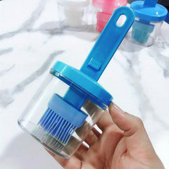 Silicone Bottle Brush Portable Barbecue Brush With Container