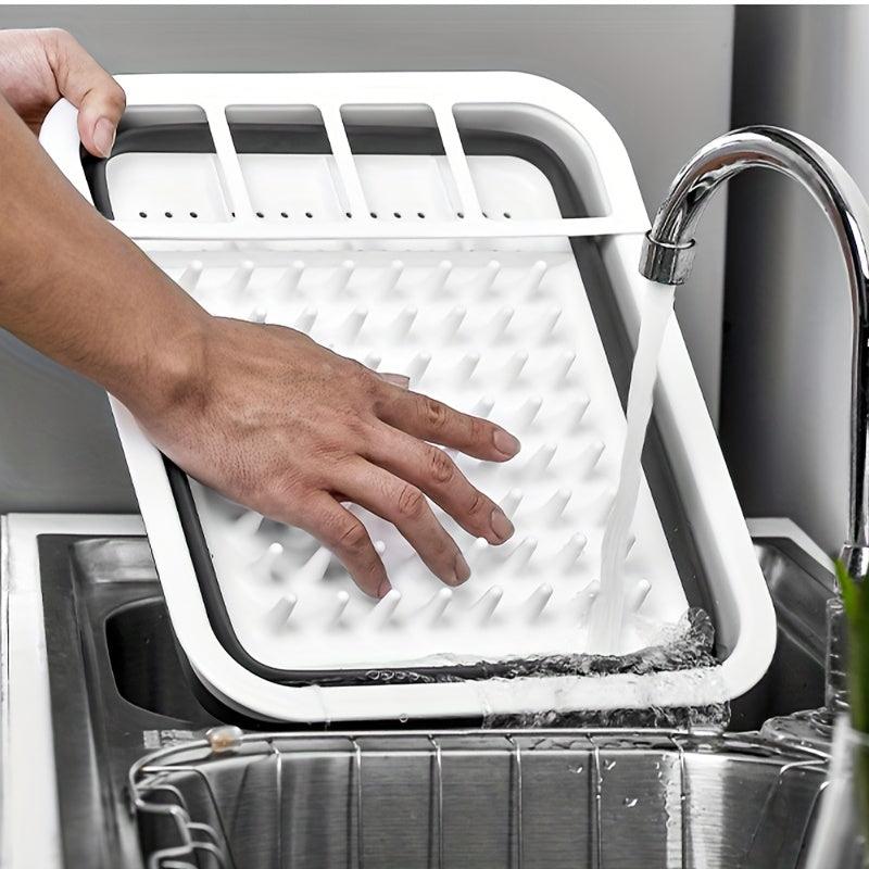 Silicone Dish Drainer Foldable Dish Rack Portable Dish Rack Kitchen Accessories