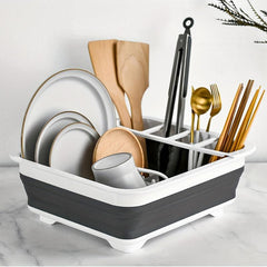 Silicone Dish Drainer Foldable Dish Rack Portable Dish Rack Kitchen Accessories