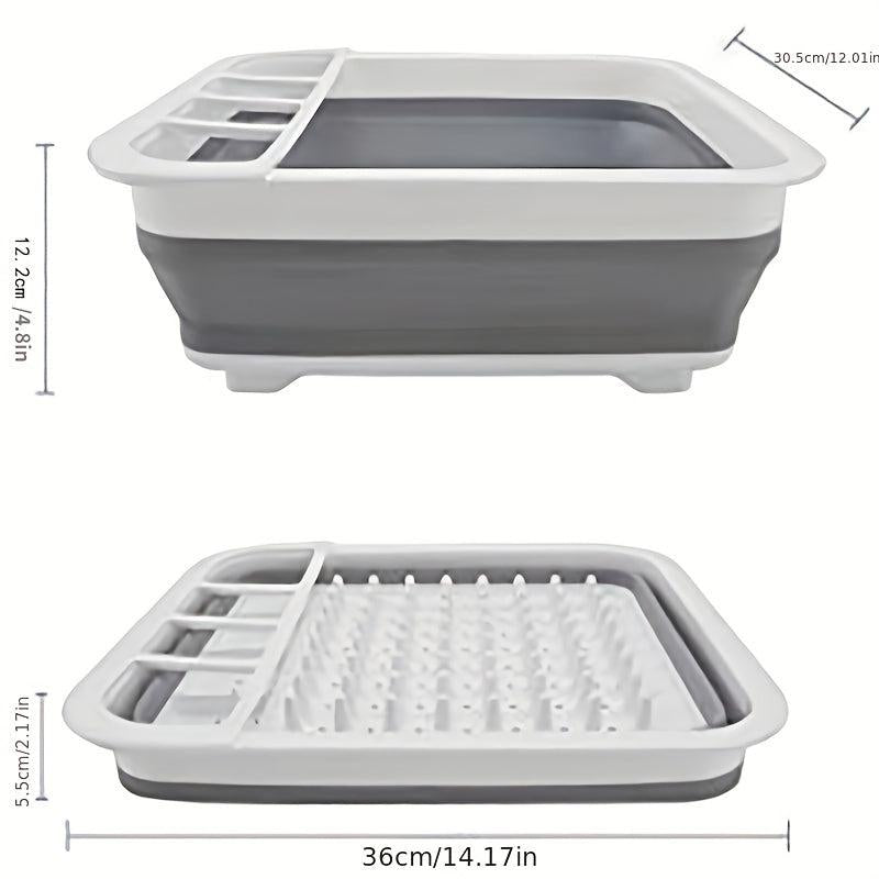Silicone Dish Drainer Foldable Dish Rack Portable Dish Rack Kitchen Accessories