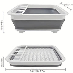 Silicone Dish Drainer Foldable Dish Rack Portable Dish Rack Kitchen Accessories