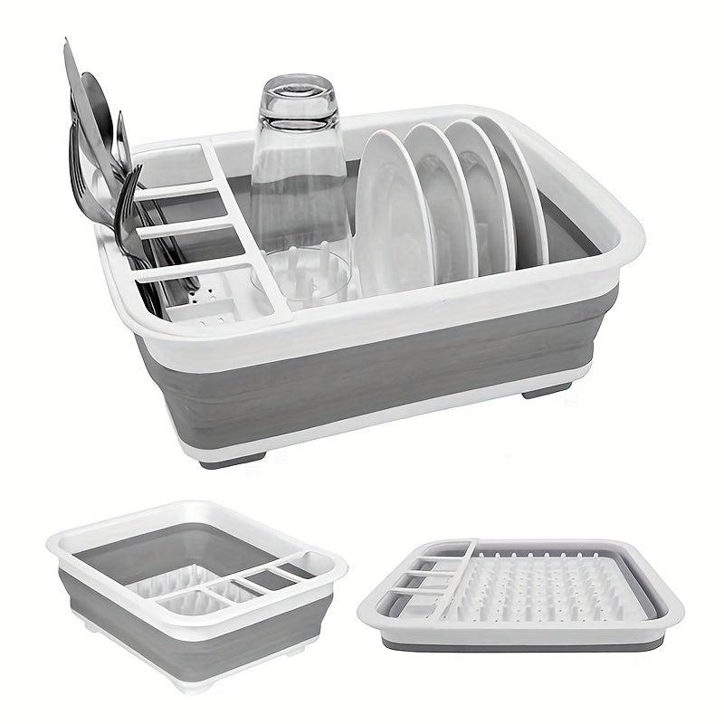 Silicone Dish Drainer Foldable Dish Rack Portable Dish Rack Kitchen Accessories