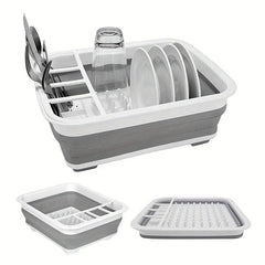 Silicone Dish Drainer Foldable Dish Rack Portable Dish Rack Kitchen Accessories