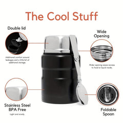 Insulated Food Jar 750ml Stainless Steel Thermal Lunch Container