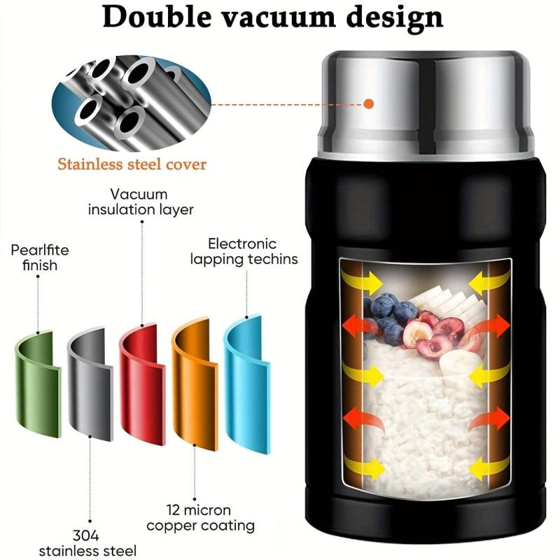 Insulated Food Jar 750ml Stainless Steel Thermal Lunch Container