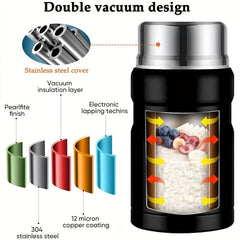 Insulated Food Jar 750ml Stainless Steel Thermal Lunch Container
