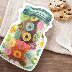 5pcs Donut Pattern Food Sealing Bags for Parties