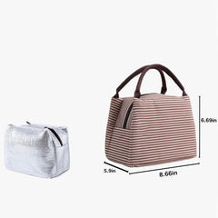 Insulated Reusable Lunch Bag Leak Proof Thermal Soft Office Picnic Travel Zip