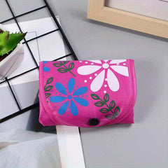 Reusable Grocery Bag Foldable Eco-Friendly Floral Print Shopper Bag