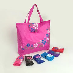 Reusable Grocery Bag Foldable Eco-Friendly Floral Print Shopper Bag