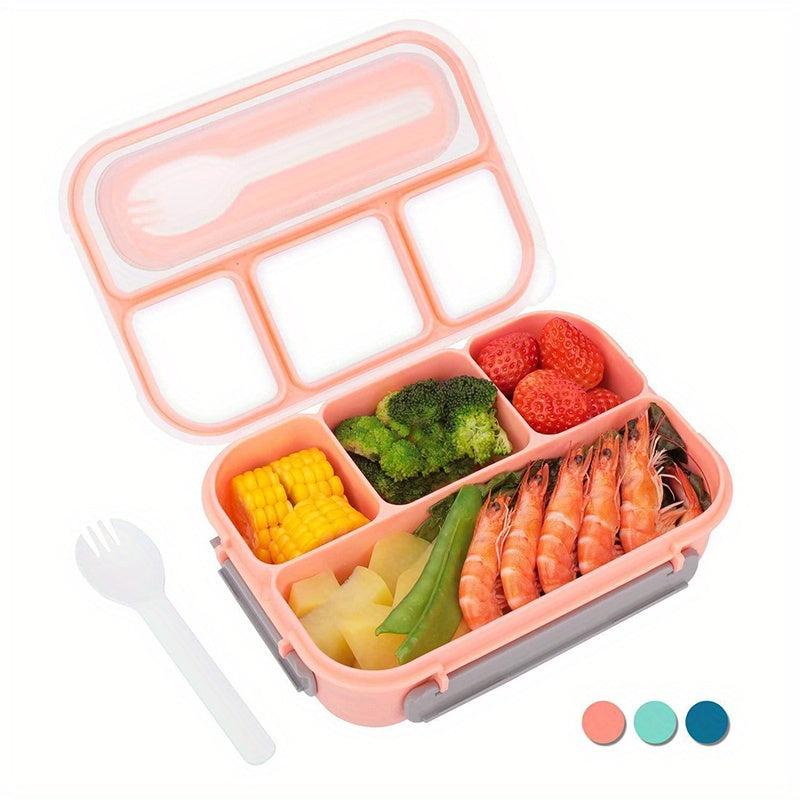 1300ml Four Cell Plastic Lunch Box - Microwave Safe Bento Box