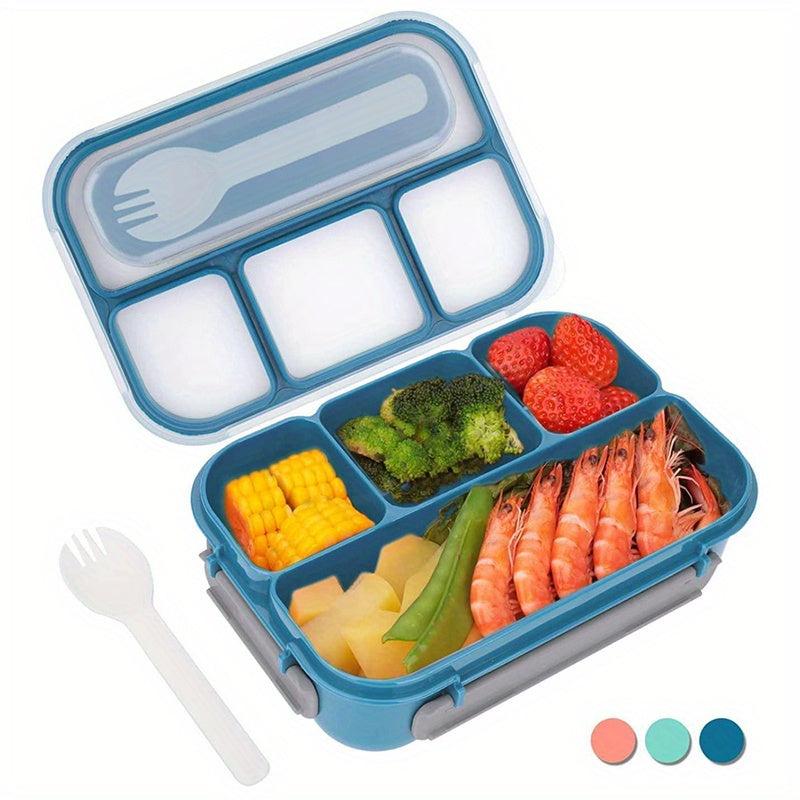 1300ml Four Cell Plastic Lunch Box - Microwave Safe Bento Box