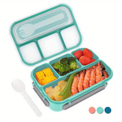 1300ml Four Cell Plastic Lunch Box - Microwave Safe Bento Box