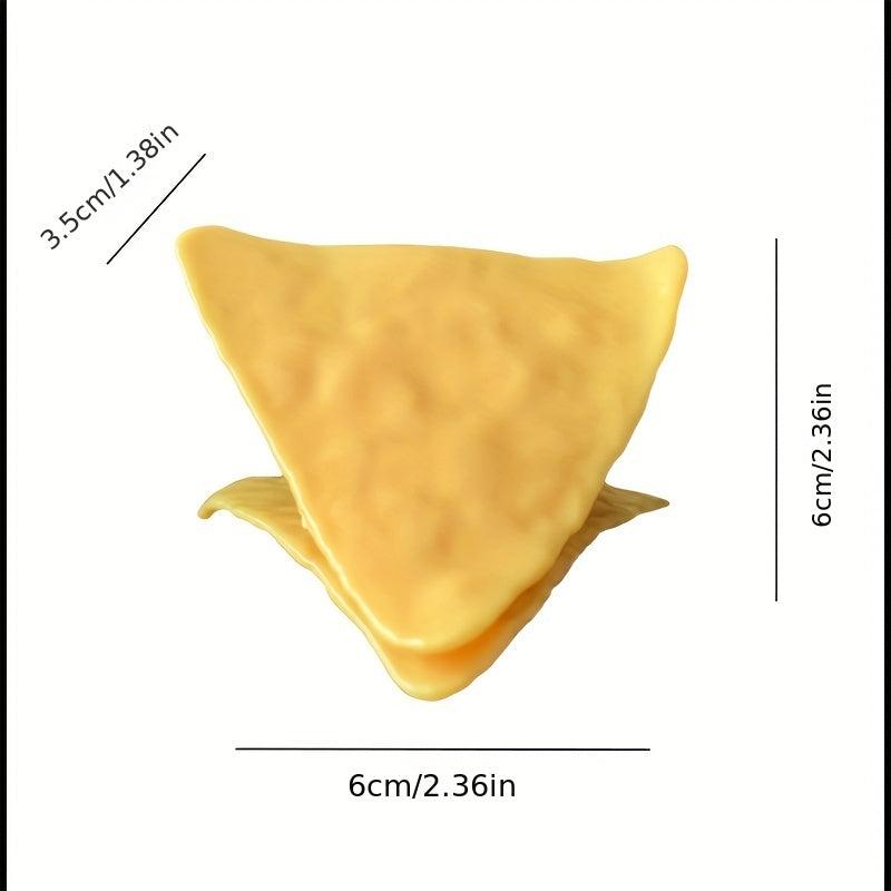 4pcs Chips Shaped Sealing Clip Bag Clips Food Snack Sealer Clamp