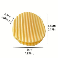 4pcs Chips Shaped Sealing Clip Bag Clips Food Snack Sealer Clamp