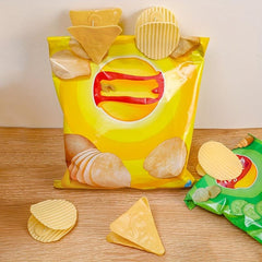 4pcs Chips Shaped Sealing Clip Bag Clips Food Snack Sealer Clamp