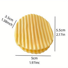 4pcs Chips Shaped Sealing Clip Bag Clips Food Snack Sealer Clamp