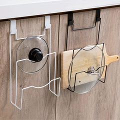 1PC Wall-mounted Pot Lid Holder Cutting Board Storage Rack