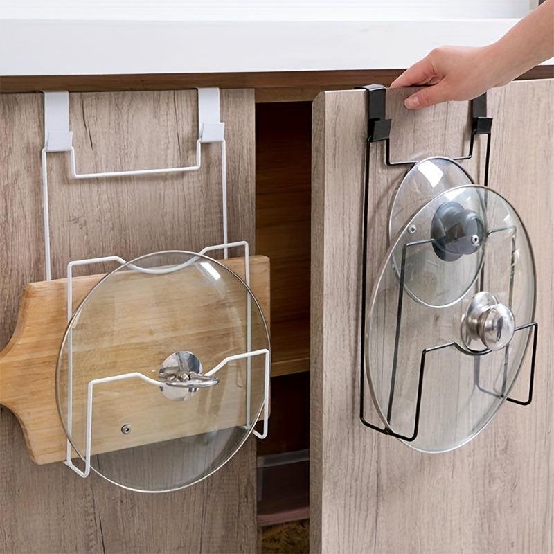 1PC Wall-mounted Pot Lid Holder Cutting Board Storage Rack
