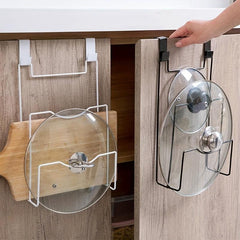 1PC Wall-mounted Pot Lid Holder Cutting Board Storage Rack
