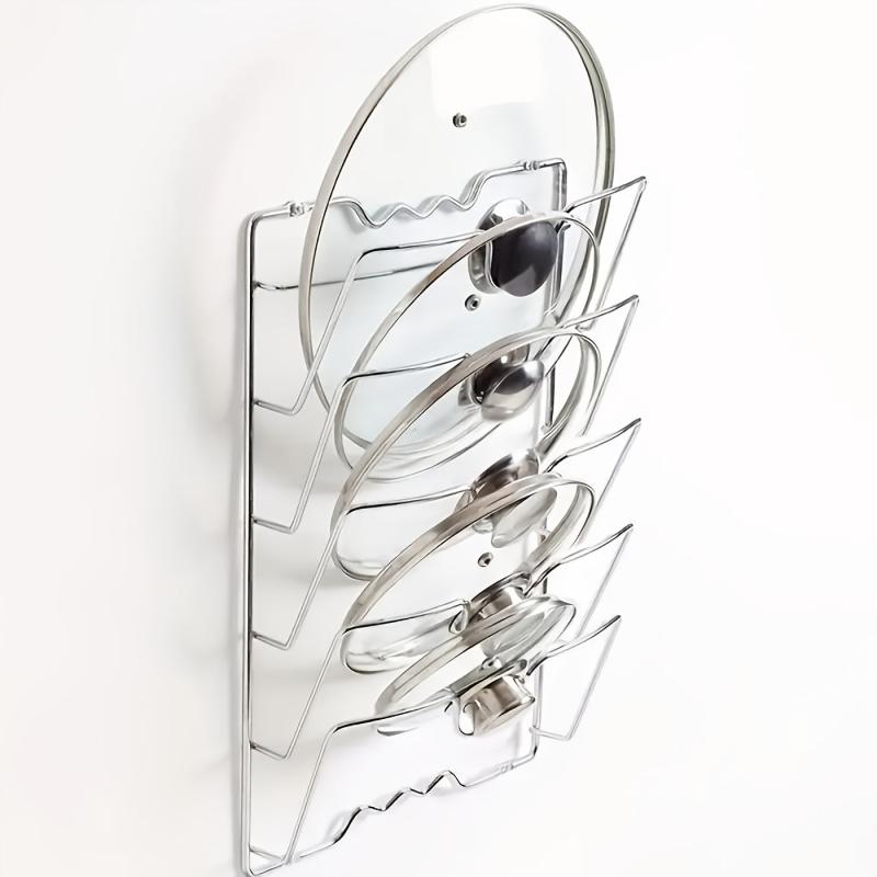 Multifunctional Pot & Lid Rack Wall Storage Hanging Holder