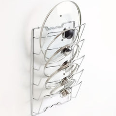 Multifunctional Pot & Lid Rack Wall Storage Hanging Holder
