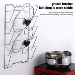 Multifunctional Pot & Lid Rack Wall Storage Hanging Holder
