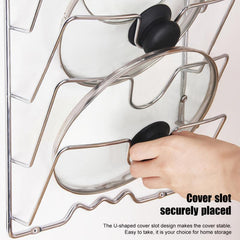 Multifunctional Pot & Lid Rack Wall Storage Hanging Holder