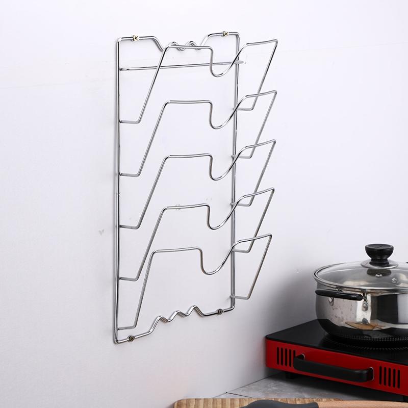 Multifunctional Pot & Lid Rack Wall Storage Hanging Holder
