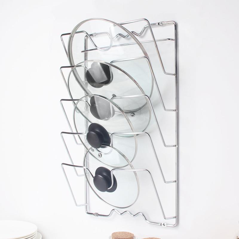 Multifunctional Pot & Lid Rack Wall Storage Hanging Holder