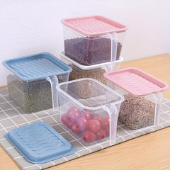 Clear Sealed Jar With Handle Plastic Airtight Fresh-keeping Box