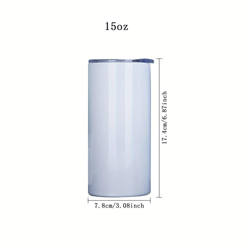 15oz Stainless Steel Insulated Cup With Lid Sublimation Tumbler