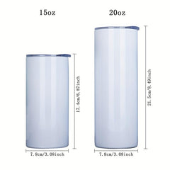 15oz Stainless Steel Insulated Cup With Lid Sublimation Tumbler