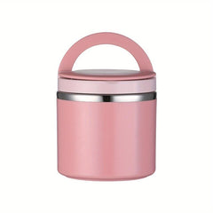 Vacuum Insulated Oatmeal Container with Lid - Portable for Teens